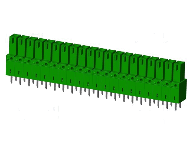 Connector: ontkoppelbare terminal strip; contact; vrouwelijk Connector: ontkoppelbare terminal strip; contact; vrouwelijk